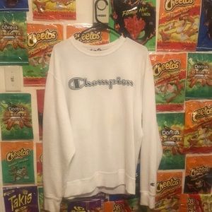 White champion crew neck